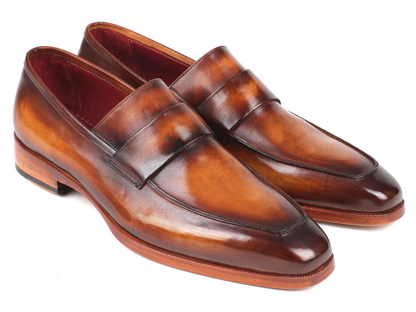 Burnished Loafers Brown, Handmade to order.