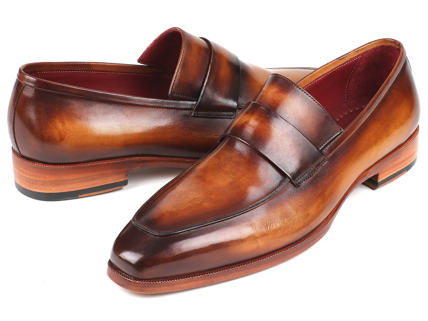 Burnished Loafers Brown, Handmade to order.