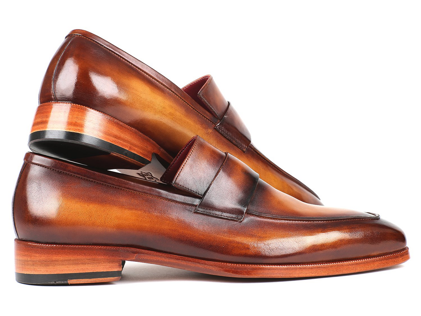 Burnished Loafers Brown, Handmade to order.