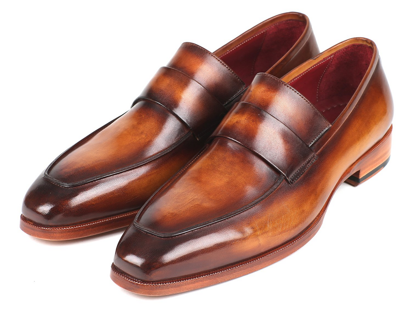 Burnished Loafers Brown, Handmade to order.