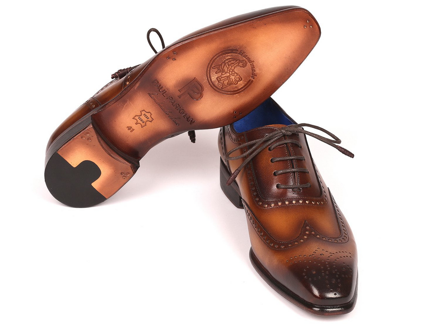 Handmade Wingtip Oxfords Brown, Handmade to order.