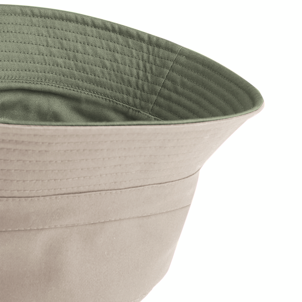 Reversible Cotton Bucket Hat | Olive/Navy