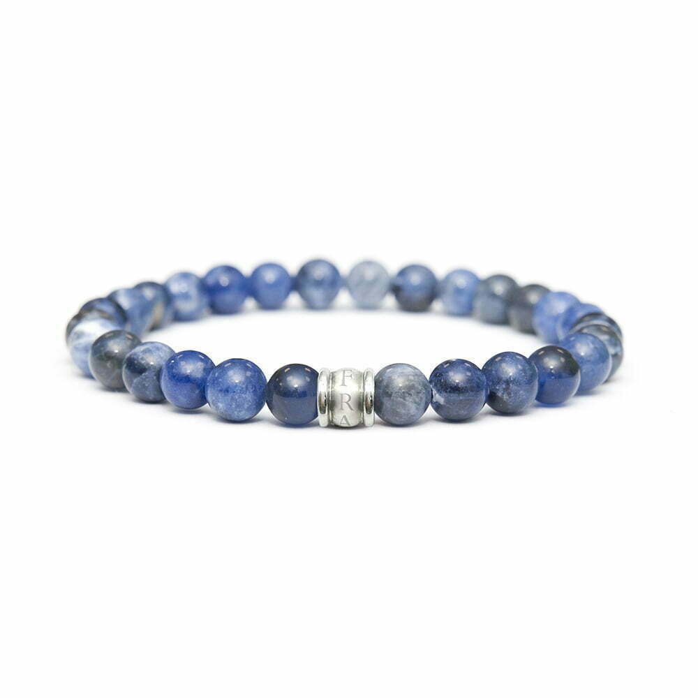 Tasker & Shaw | Luxury Menswear | Blue Aventurine Beaded Mens Bracelet