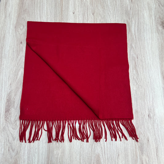 Tasker & Shaw | Luxury Menswear | Cashmink scarf - Extra wide Red