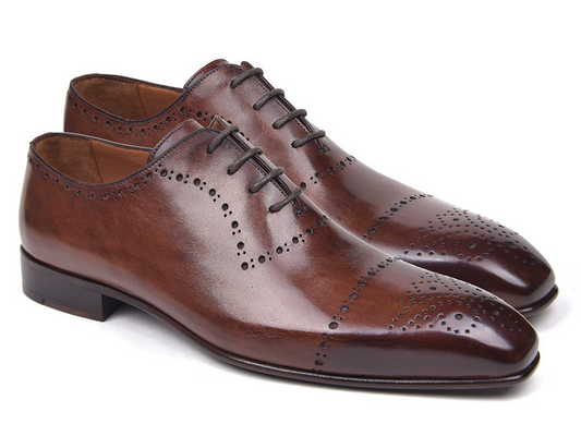 Wholecut Brogues, Brown, Handmade to order.