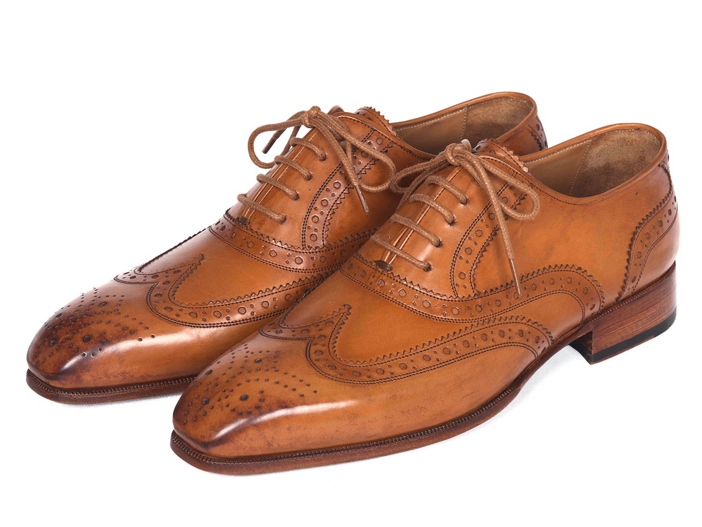 Wingtip Oxfords Cognac, Handmade to order.