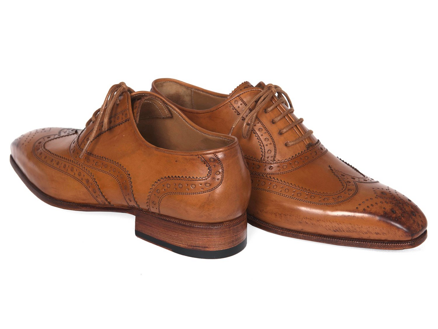 Wingtip Oxfords Cognac, Handmade to order.
