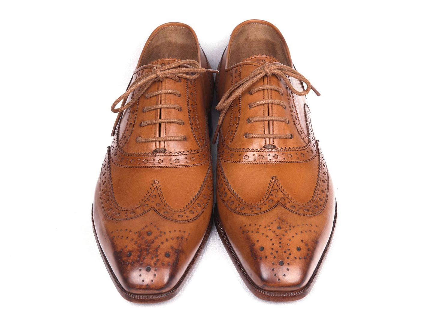 Wingtip Oxfords Cognac, Handmade to order.