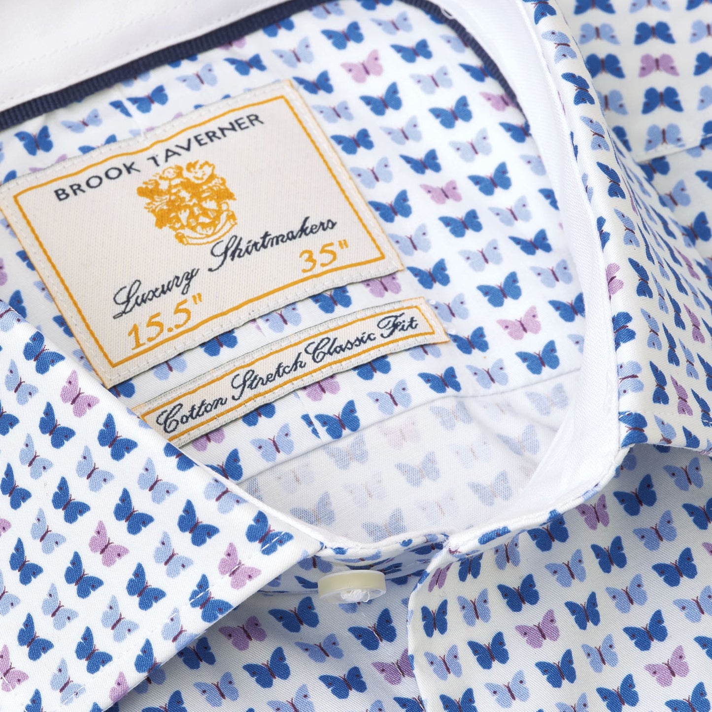 Casual Print Cotton Stretch Shirt