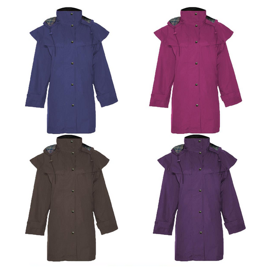 Ladies Waterproof 3/4 Length Riding Coat