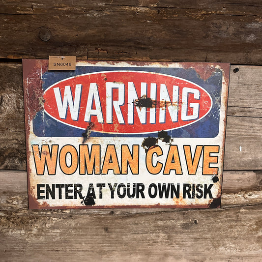 Genuine Metal Sign (Woman Cave)