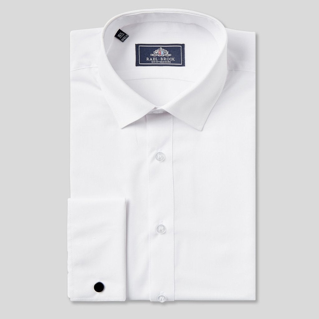 Tasker & Shaw | Luxury Menswear | CLASSIC FIT WHITE DOUBLE CUFF SHIRT