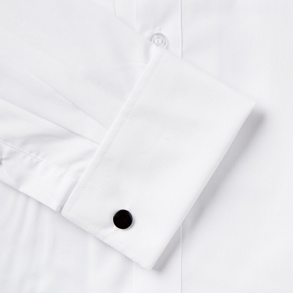Tasker & Shaw | Luxury Menswear | CLASSIC FIT WHITE DOUBLE CUFF SHIRT
