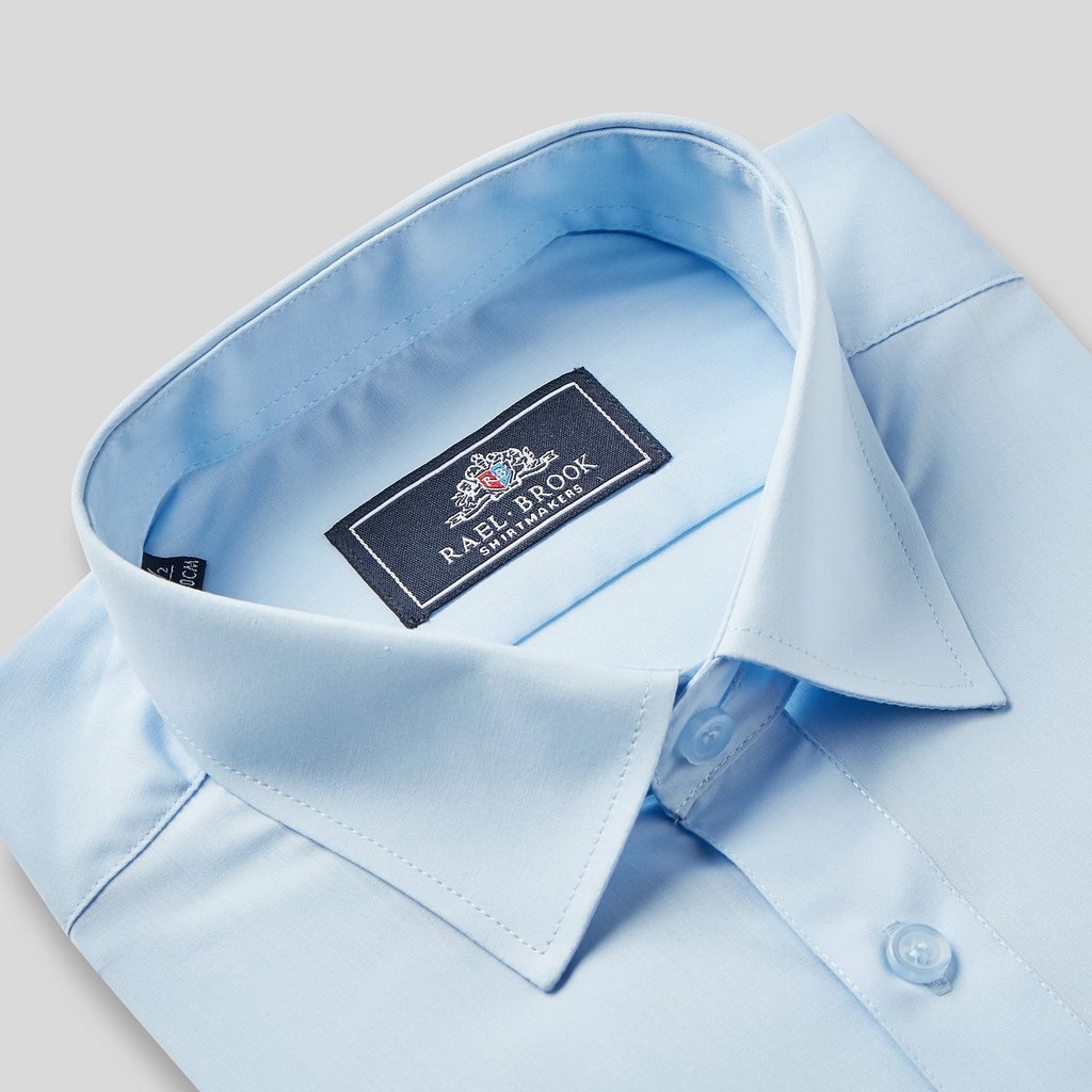 Tasker & Shaw | Luxury Menswear | CLASSIC FIT BLUE SINGLE CUFF SHIRT