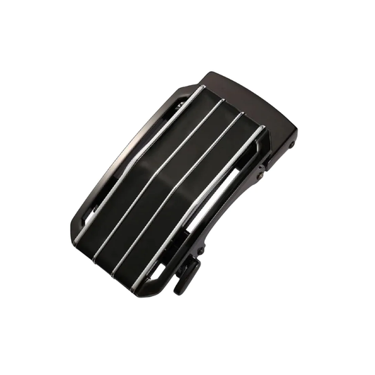 Tasker & Shaw | Luxury Menswear | Retro car grille effect Ratchet belt