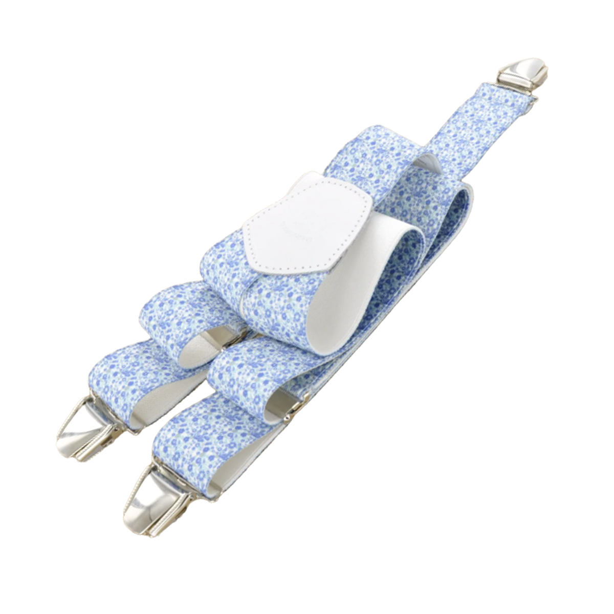 Tasker & Shaw | Luxury Menswear | Blue Floral Braces/Suspenders 