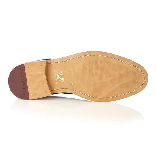 Tasker & Shaw | Luxury Menswear | Leven Oxford Tan/Tweed