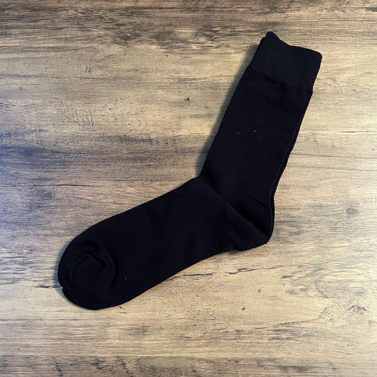 Tasker & Shaw | Luxury Menswear | Black Block Colour Luxury Business Socks