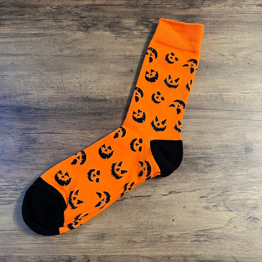 Tasker & Shaw | Luxury Menswear | Halloween orange "pumpkin" socks