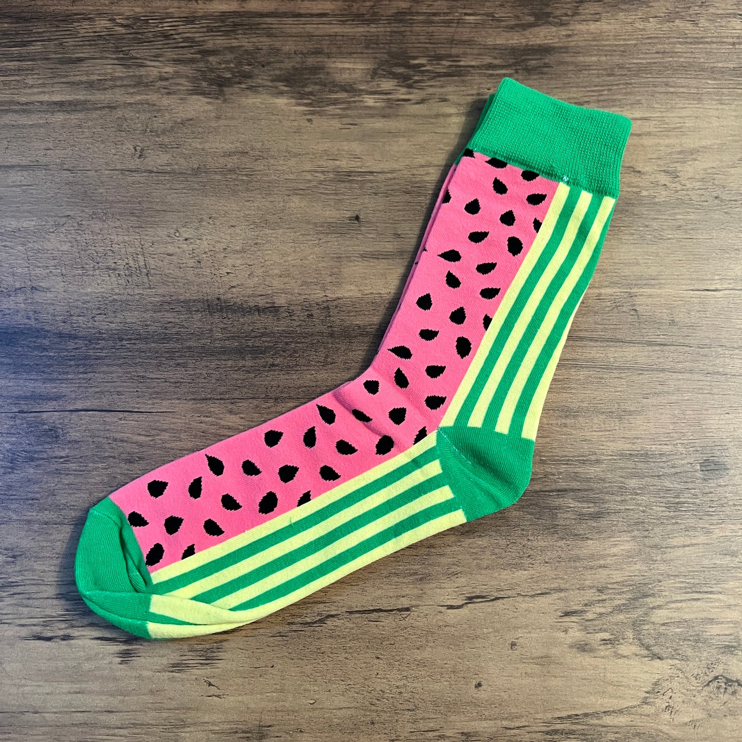 Tasker & Shaw | Luxury Menswear | Green and pink "watermelon" socks