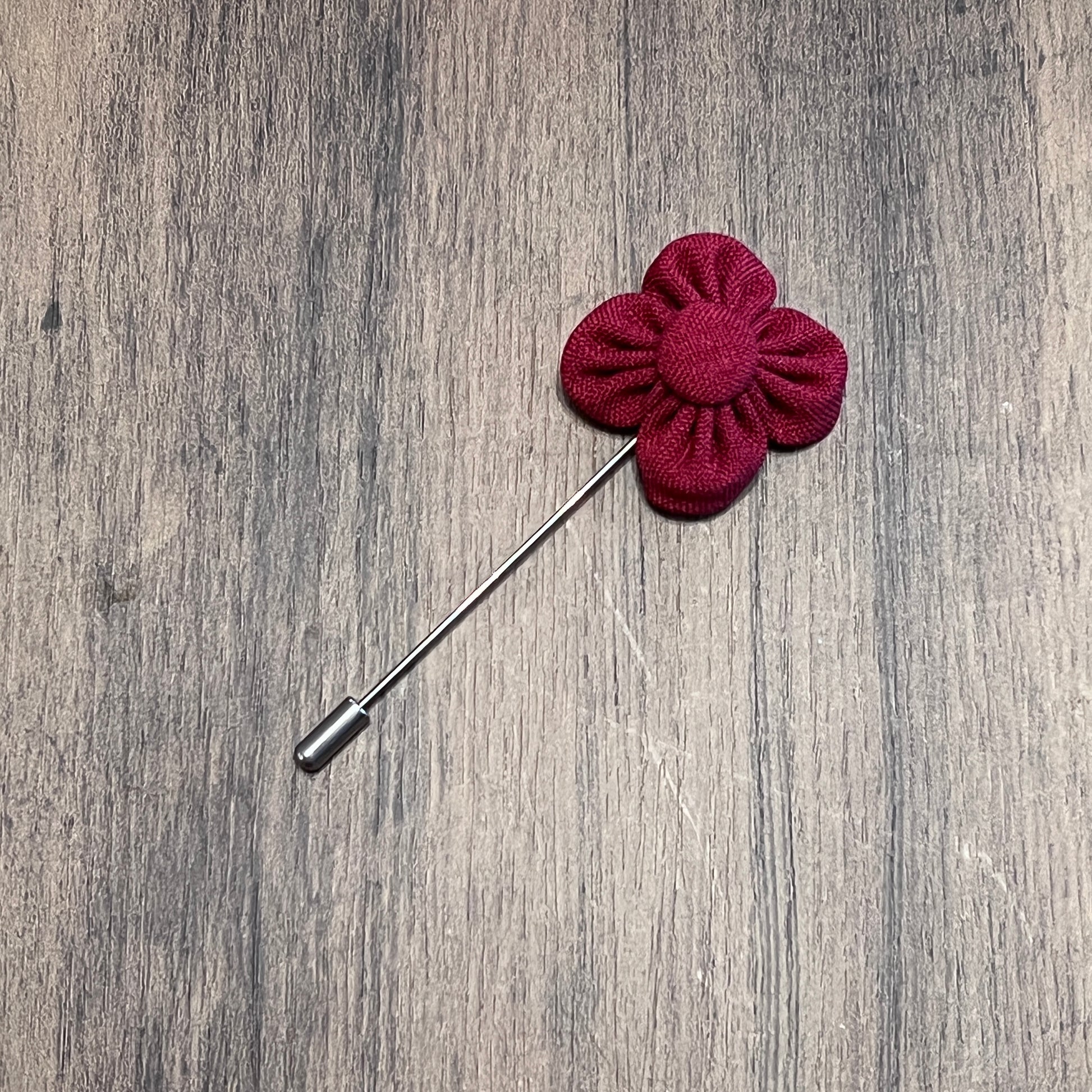 Tasker & Shaw | Luxury Menswear | Red poppy lapel pin