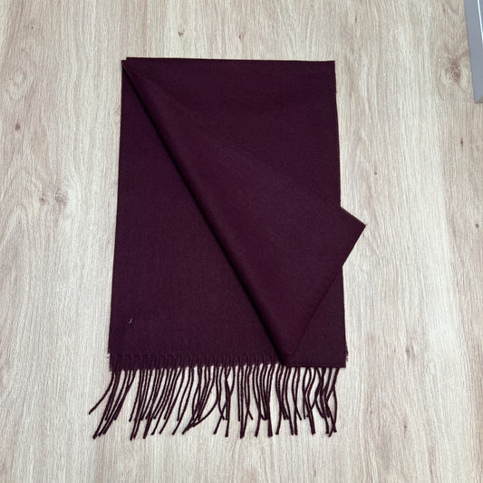 Tasker & Shaw | Luxury Menswear | Cashmink scarf - Burgundy