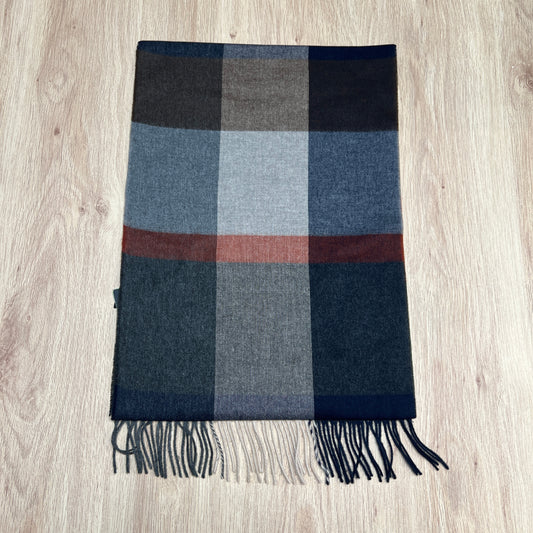 Tasker & Shaw | Luxury Menswear | Cashmere blend scarf -colour block