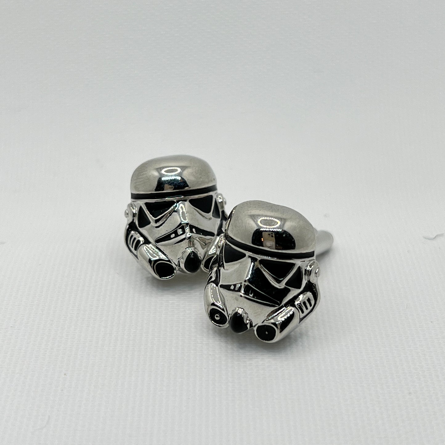 Tasker & Shaw | Luxury Menswear | Chrome "Storm trooper" Cufflinks