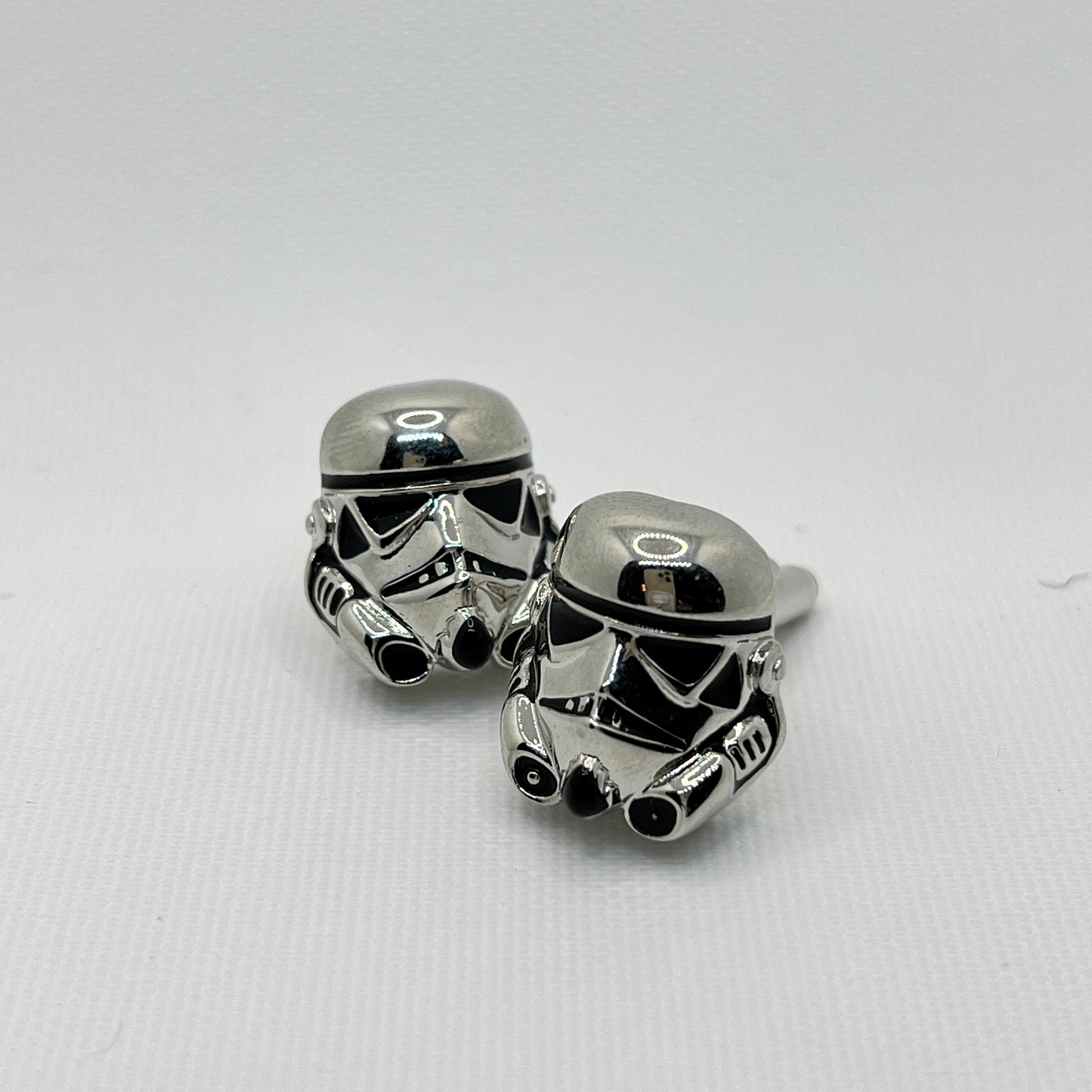Tasker & Shaw | Luxury Menswear | Chrome "Storm trooper" Cufflinks