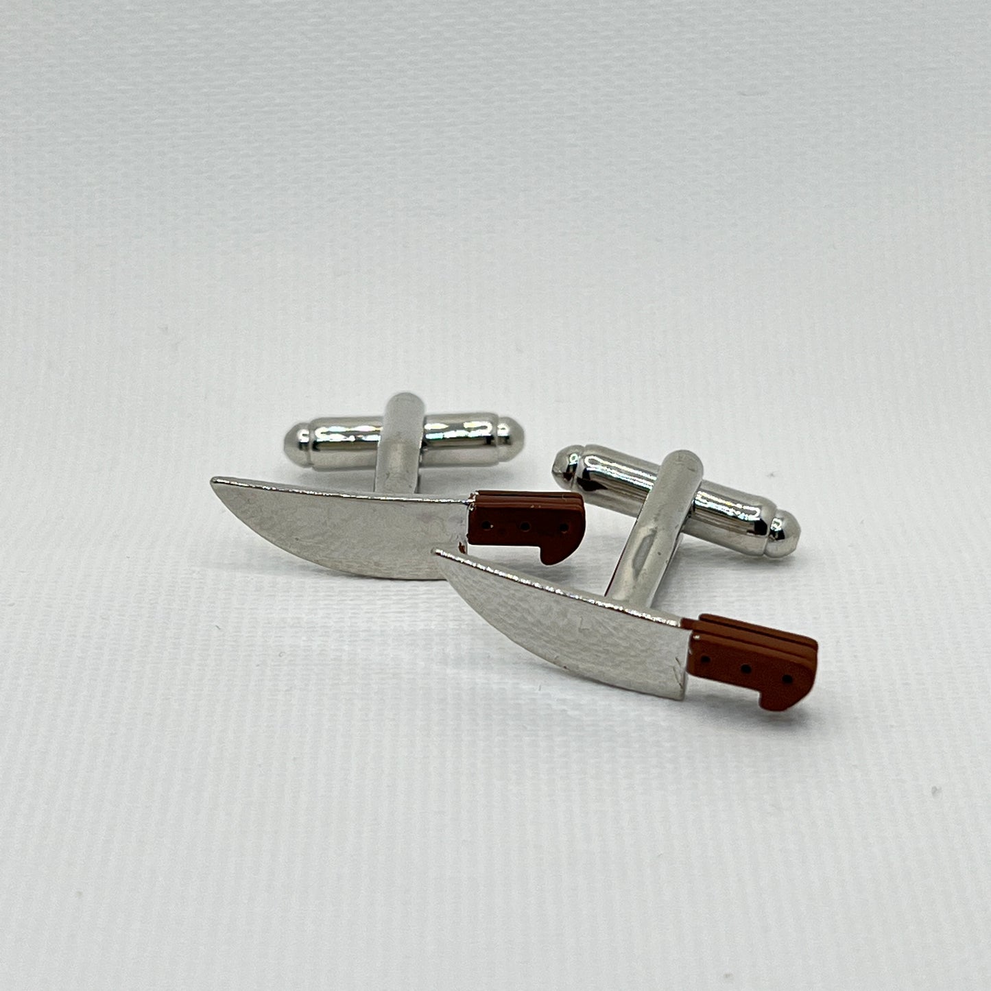 Tasker & Shaw | Luxury Menswear | Chef's knife with wooden handle cufflinks