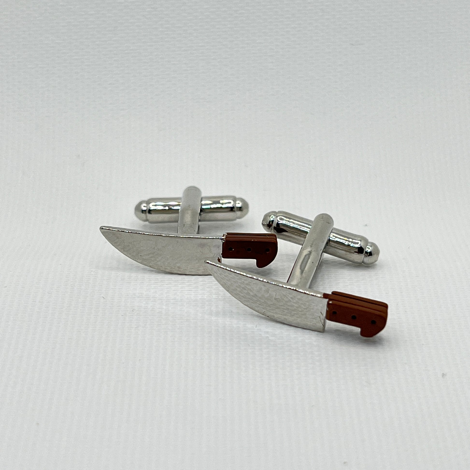 Tasker & Shaw | Luxury Menswear | Chef's knife with wooden handle cufflinks