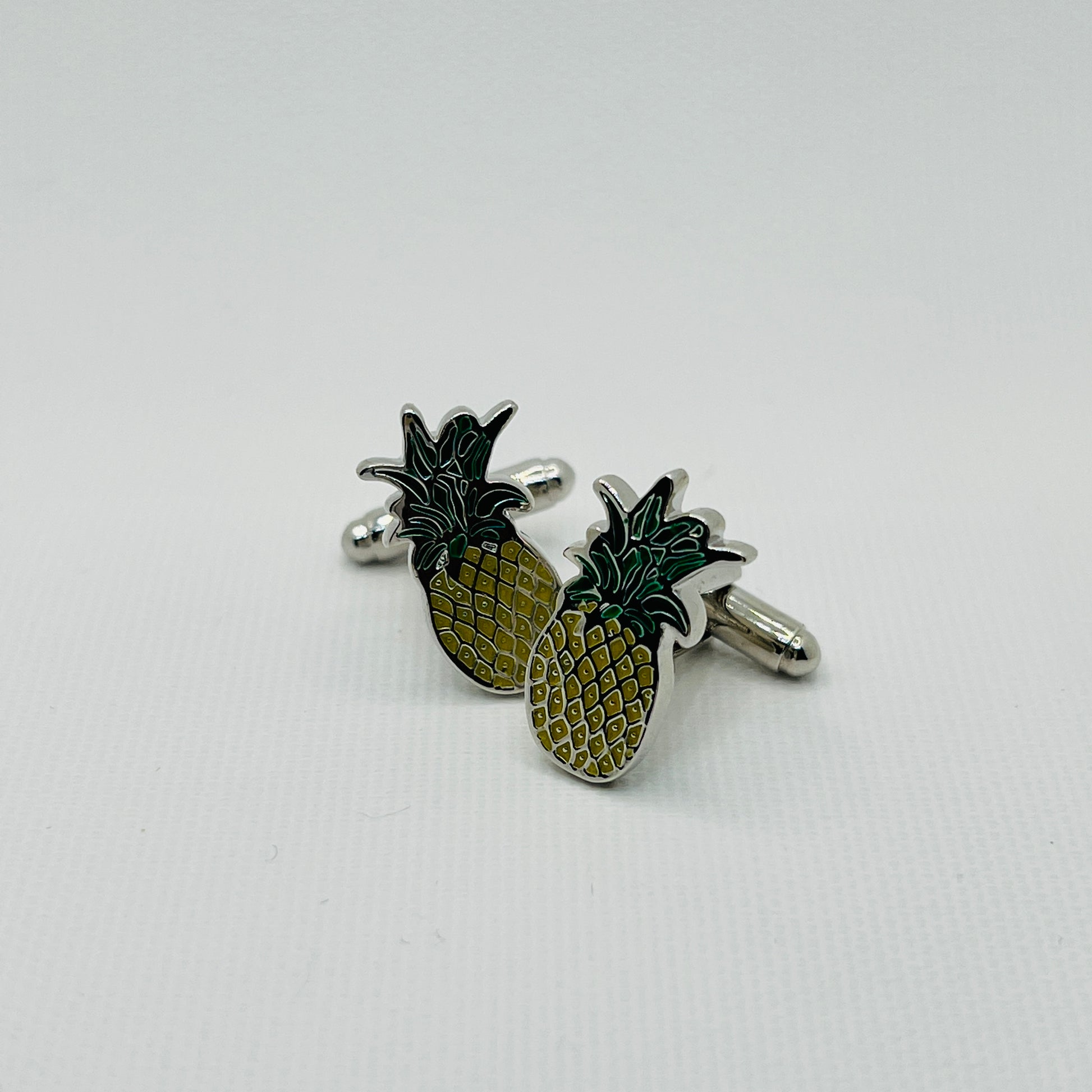 Tasker & Shaw | Luxury Menswear | Pineapple novelty cufflinks