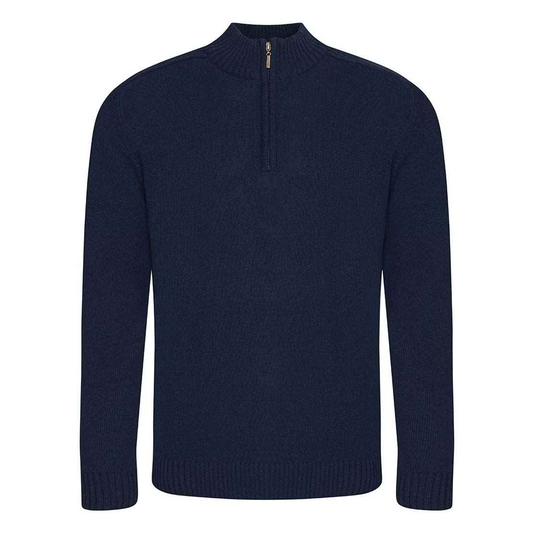 Tasker & Shaw | Luxury Menswear | 1/4 Zip Sustainable Knitted Sweater