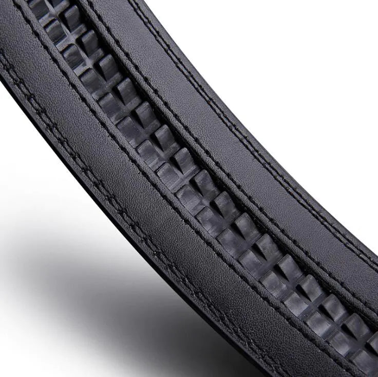 Tasker & Shaw | Luxury Menswear | Matt Black Ratchet belt