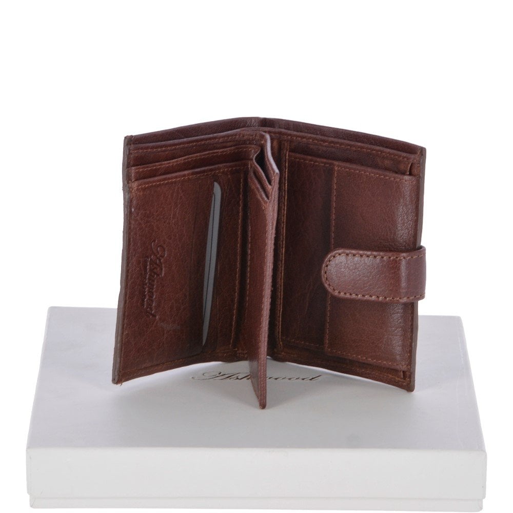 Tasker & Shaw | Luxury Menswear | Luxury leather note and coin 6 card billfold wallet