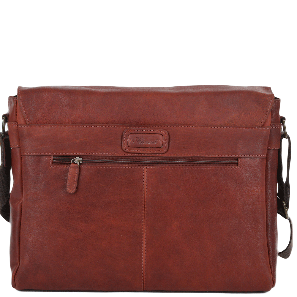 Tasker & Shaw | Luxury Menswear | Pedro Five Pocket Carry All Leather Messenger Bag