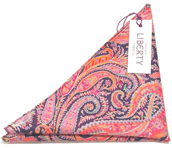 Tasker & Shaw | Luxury Menswear | Made with Liberty fabric "Felix & Isabella" pocket square