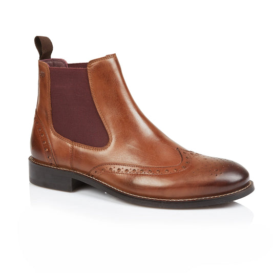 Tasker & Shaw | Luxury Menswear | Outback Chelsea Boot (Chestnut)