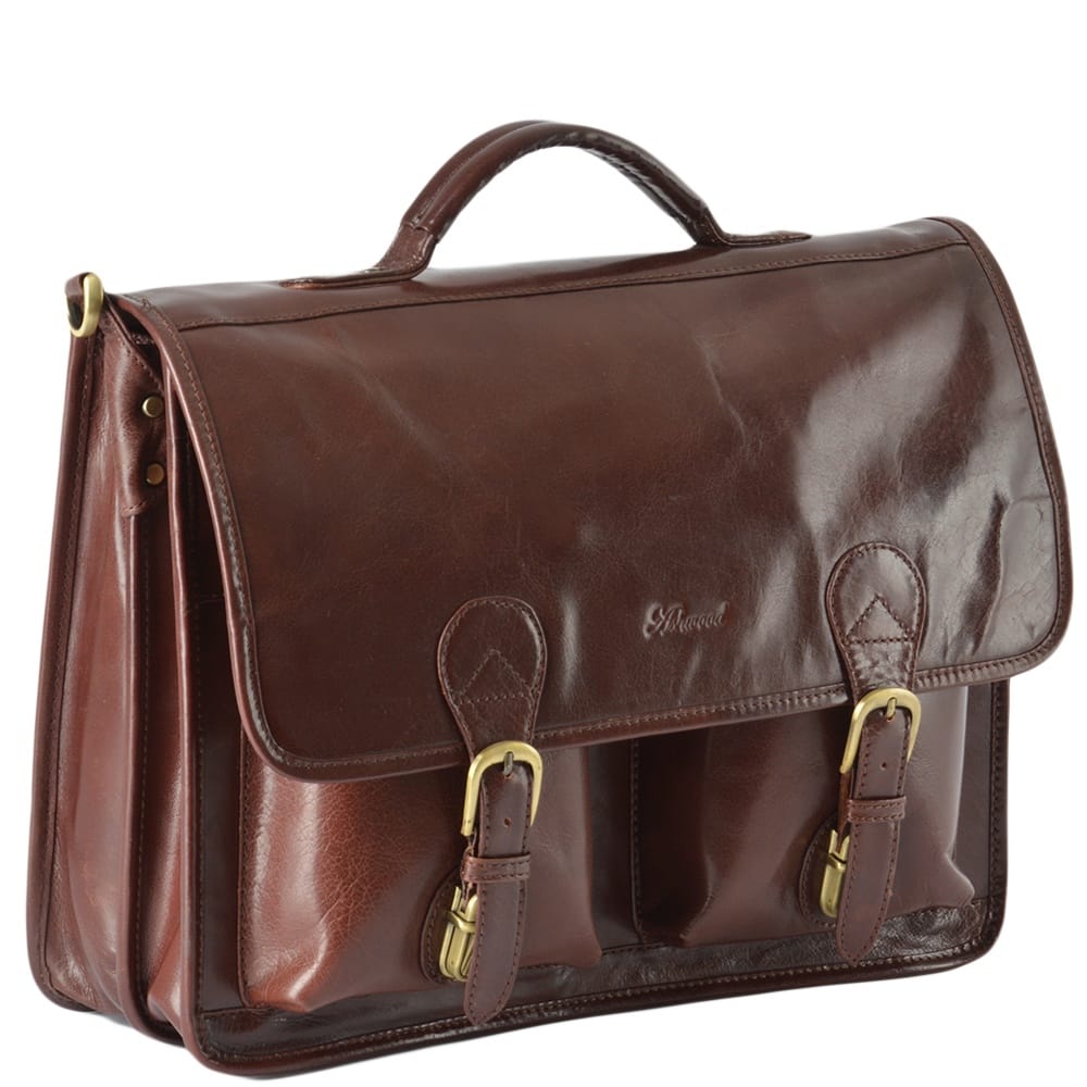 Tasker & Shaw | Luxury Menswear | Ealing traditional leather briefcase