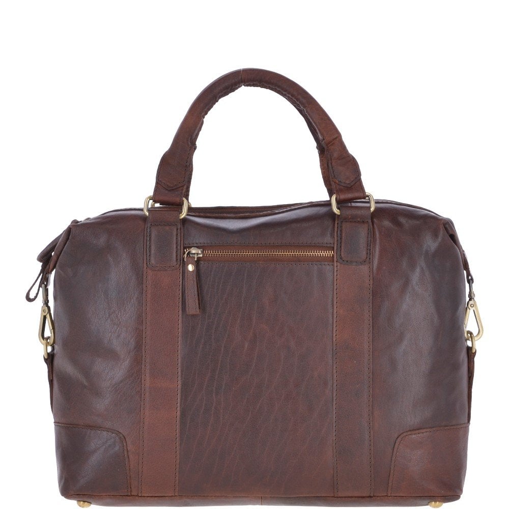 Tasker & Shaw | Luxury Menswear | Southbank vintage leather laptop/work bag