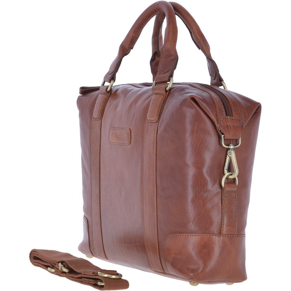 Tasker & Shaw | Luxury Menswear | Southbank vintage leather laptop/work bag