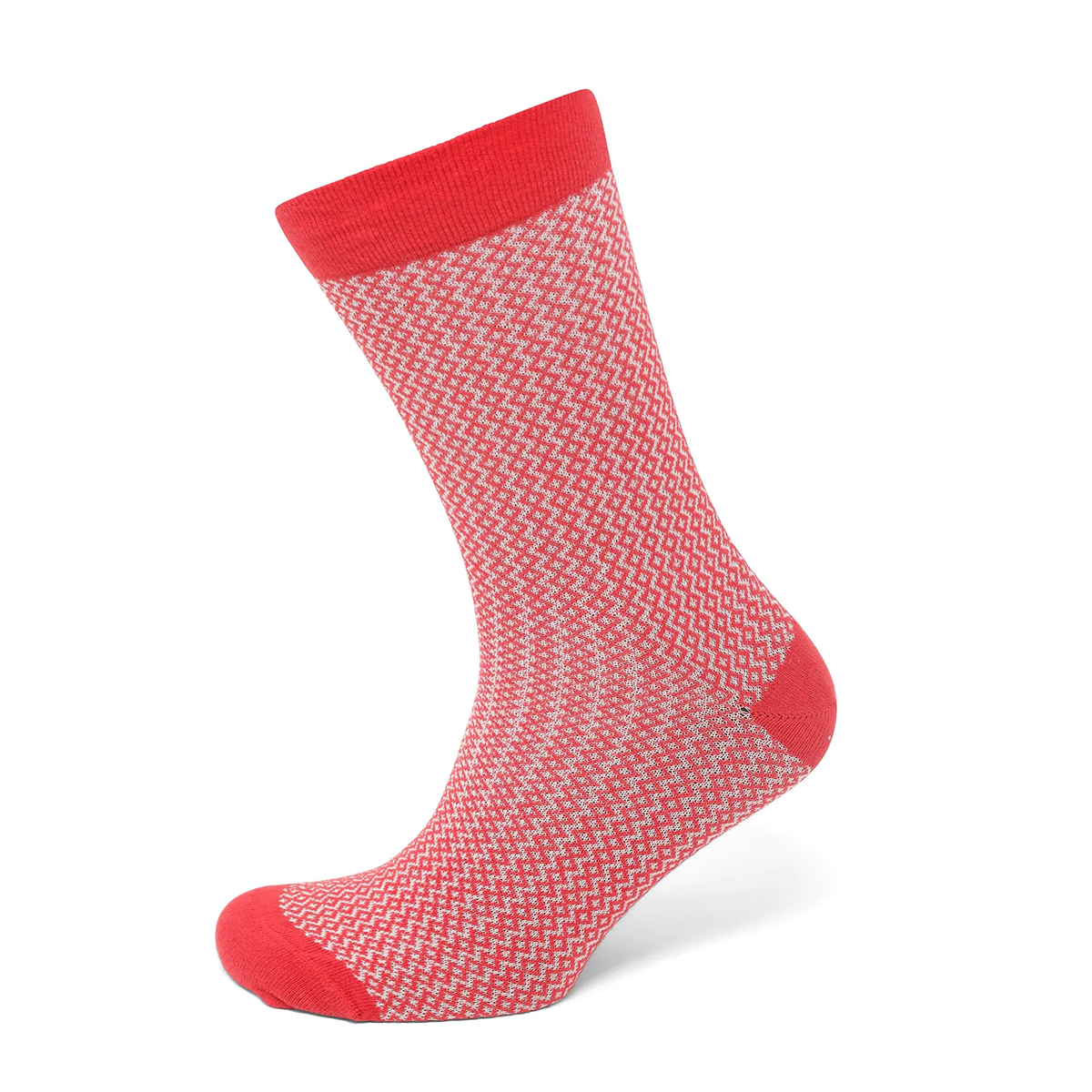 Tasker & Shaw | Luxury Menswear | Red Woven socks, French cotton