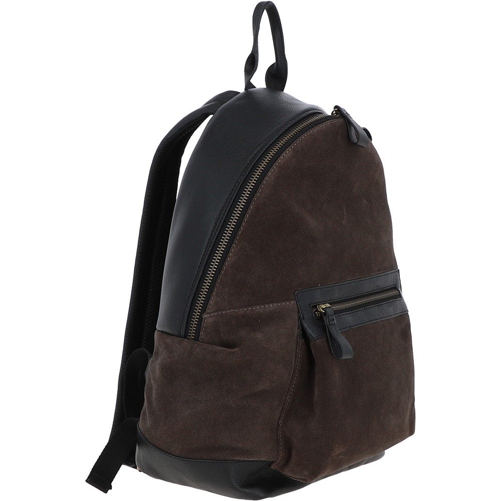 Tasker & Shaw | Luxury Menswear | Tucker luxury suede & leather backpack